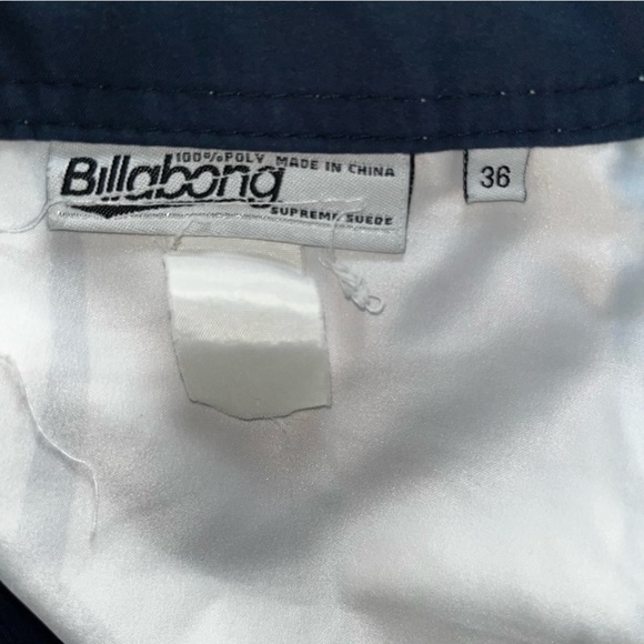 Vintage Y2K Billabong Board Shorts Mens 36 Swim Surf Blue White Embroidered Logo - Picture 9 of 9